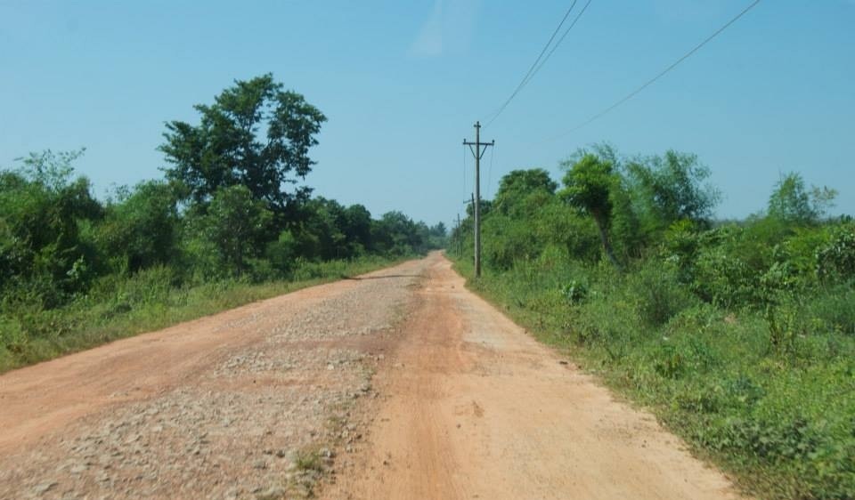 This is the actual road we traveled down to arrive at the boys prison in Burma